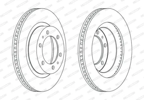 Диск тормозной FERODO DDF2607C