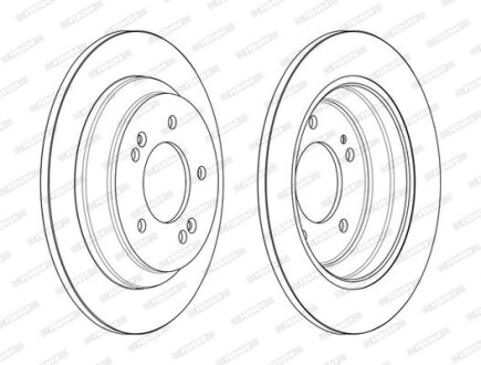 Гальмівний диск FERODO DDF2608C