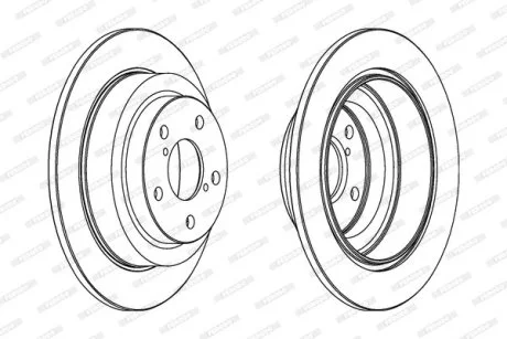 Диск тормозной FERODO DDF678C