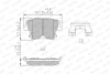 Комплект тормозных колодок из 4 шт. дисков FERODO FDB1953 (фото 3)