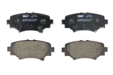Комплект тормозных колодок, дисковый тормоз FERODO FDB4700