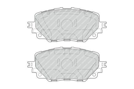 Колодки тормозные дисковые (комплект 4 шт.) FERODO FDB4873