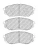 Колодки тормозные дисковые (комплект 4 шт.) FERODO FDB4983 (фото 1)
