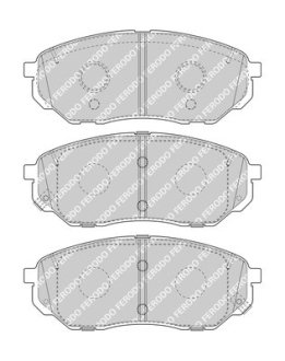 Колодки тормозные дисковые (комплект 4 шт.) FERODO FDB4983