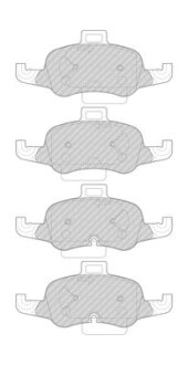 Комплект гальмівних колодок FERODO FDB4996