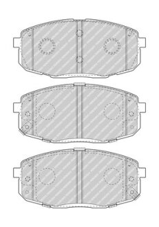 Комплект гальмівних колодок FERODO FDB5038