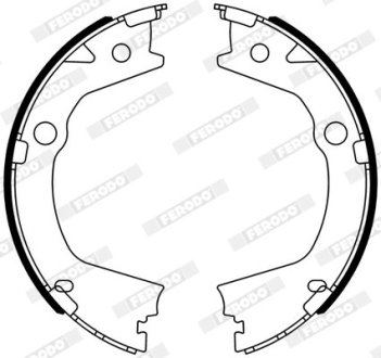 Колодки тормозные барабанные FERODO FSB4318