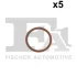 Прокладка турбіни VW Golf/Passat/Tiguan/Touran 13- (трубка на злив масла) Fischer Automotive One (FA1) 076.548.005 (фото 1)