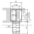 Кліпса кріплення (затискач) Fischer Automotive One (FA1) 11-10035.5 (фото 2)