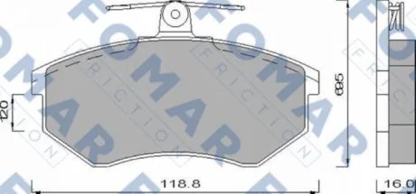 Колодки тормозные дисковые FOMAR FO 488481