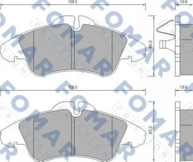 Колодки FOMAR FO 627281