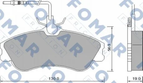 Колодки тормозные дисковые FOMAR FO 642681