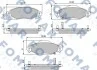 Колодки тормозные дисковые FOMAR FO 913081 (фото 1)
