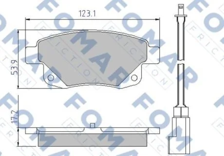 Колодки тормозные дисковые FOMAR FO 925281