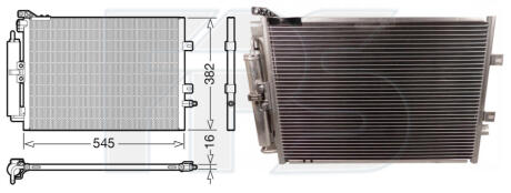 Радиатор кондиционера FPS FP56K483