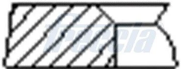 Кільця поршневі FRECCIA FR10-074800