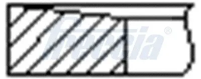 Кольца поршневые D.BENZ STD o̸83 1 cyl. FRECCIA FR10108700 (фото 1)