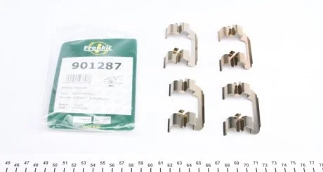 Монтажний к-кт гальмівних колодок пер. Aveo/Nubira/Lacetti 97-(Dac) FRENKIT 901287