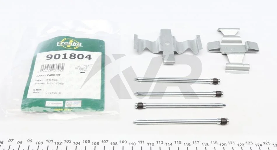 Планка супорта (переднього) прижимна (к-кт) MB E-class (W211) 02-12 (Brembo) FRENKIT 901804 (фото 1)