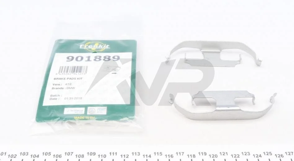 Планка супорта (заднього) прижимна (к-кт) BMW 3 (F30/F80) 3.5 i/d 11- (Ate) FRENKIT 901889 (фото 1)