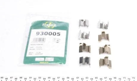 Комплект установочный тормозных колодок задних Toyota Land Cruiser 100 (98-07)  Frenkit FRENKIT 930005