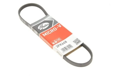 Ремень генератора поликлиновый GATES Gates 3PK668