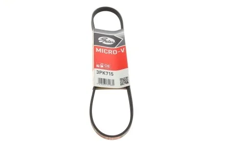 Ремінь генератора клиновий GATES Gates 3PK715