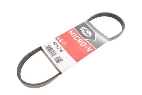 Ремінь генератора клиновий GATES Gates 4PK718