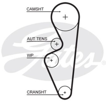 Фото 1 - ремень ГРМ Gates 5670XS Ремень ГРМ Gates 5670XS (фото 1)