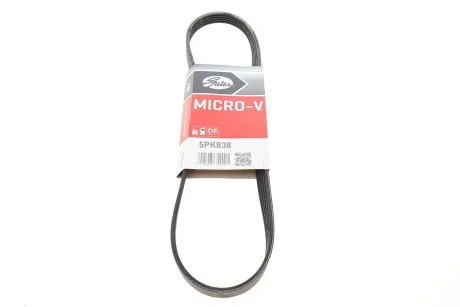 Ремень генератора клиновый GATES Gates 5PK838