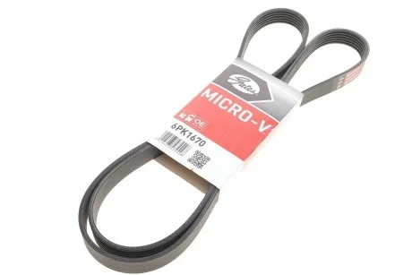 Ремень генератора клиновый GATES Gates 6PK1670