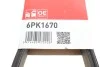 Ремень генератора клиновый GATES Gates 6PK1670 (фото 6)