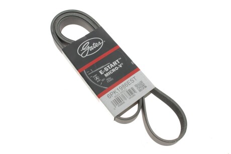 Ремень приводной с длиной круга более 60см, но не более 180см Gates 6PK1986EST