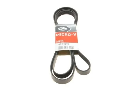 Ремень генератора клиновый GATES Gates 6PK2490