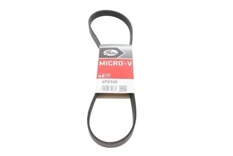 Ремень генератора клиновый GATES Gates 6PK948