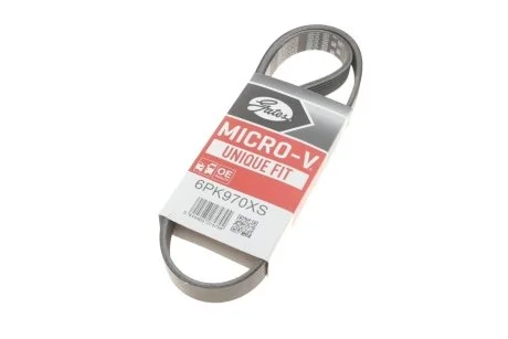 Ремень генератора клиновый GATES Gates 6PK970XS