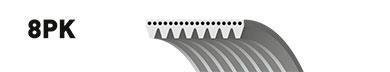 Ремень поликлиновый Gates 8PK2200