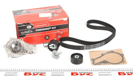 Комплект ГРМ, ремень+ролик+помпа Gates KP15656XS