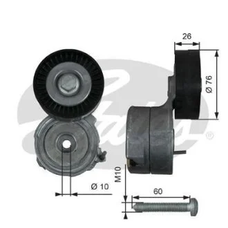 Шкив(ролик) натяжной Gates T38423