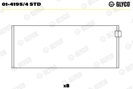 Вкладиші Glyco 01-4195/4 STD