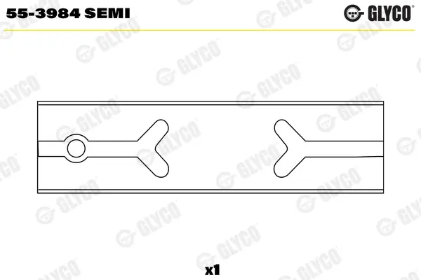 Підшипник ковзання Glyco 553984SEMI (фото 1)