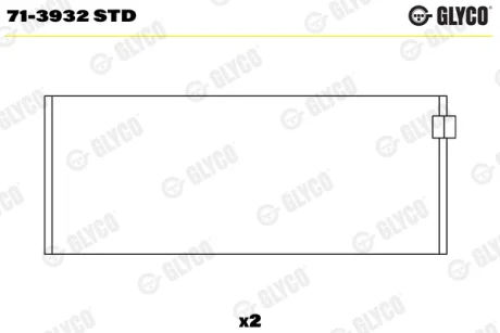 Вкладиші Glyco 71-3932 STD