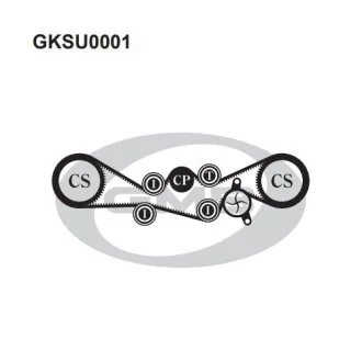 Комплект ГРМ Subaru Forester 2.0/2.5 -06/ Impreza 1.6/1.8/2.0/2.5 -05/Legacy 2.0 GMB GKSU0001
