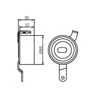Шкив(ролик) натяжной GMB GT90770