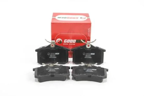 Тормозные колодки зад. Berlingo/Partner 1.6/2.0HDI 02- (Luc) GOODREM RM1014