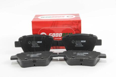 Тормозные колодки зад. Caddy/Jetta 10-/Golf 09-13 GOODREM RM1016