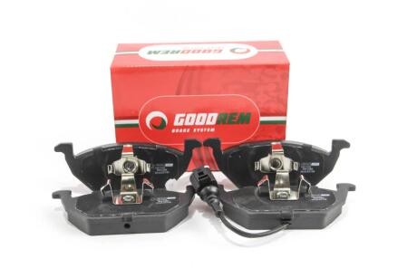 Тормозные колодки пер. Caddy III/Golf V/Octavia/A3 03- (з датчиком) GOODREM RM1084