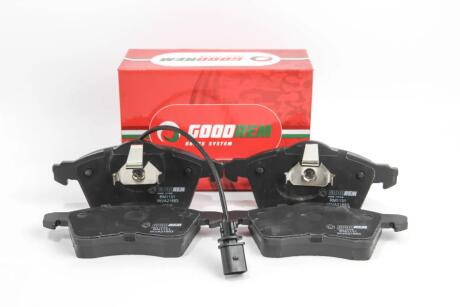 Тормозные колодки пер. T4 2.5TDI 96-03 (R15)(з датчиком) GOODREM RM1131