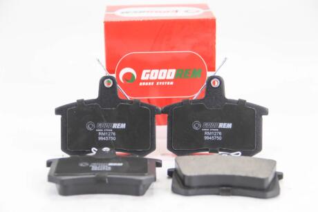 Тормозные колодки зад. Audi 100/80/A4/A6/A8 (84-08) GOODREM RM1276