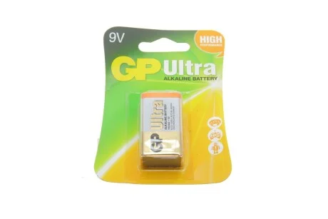 Батарейка ULTRA ALKALINE,9V 1604AU-5UE1 6LF22 GP 4891199034688